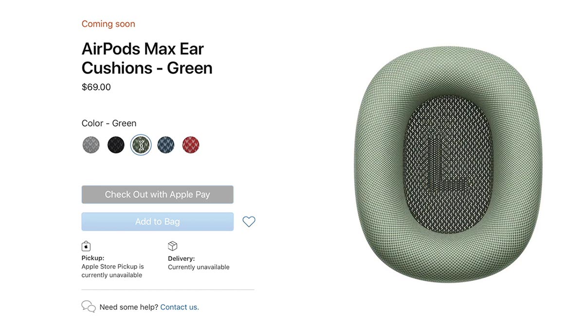 Cận cảnh AirPods Max:
Mẫu headphone đầu tiên của Apple, giá 549 USD