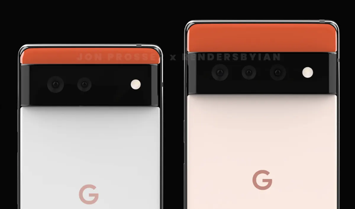 Lộ ảnh render bộ đôi
Google Pixel 6 và Pixel 6 Pro với thiết kế hoàn toàn mới