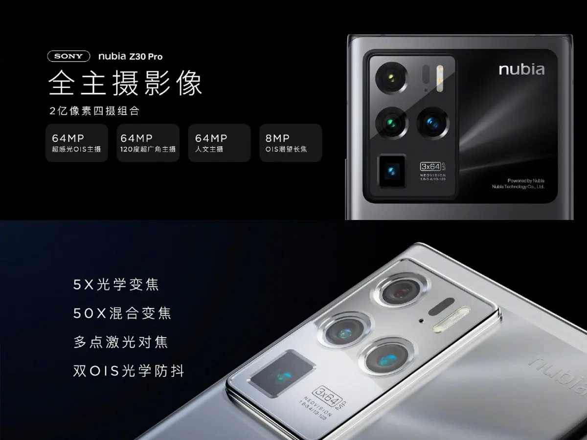 ZTE ra mắt flagship
Nubia Z30 Pro với màn hình 144Hz, ba camera 64MP, Snapdragon
888, sạc siêu nhanh 120W, giá từ 18 triệu đồng
