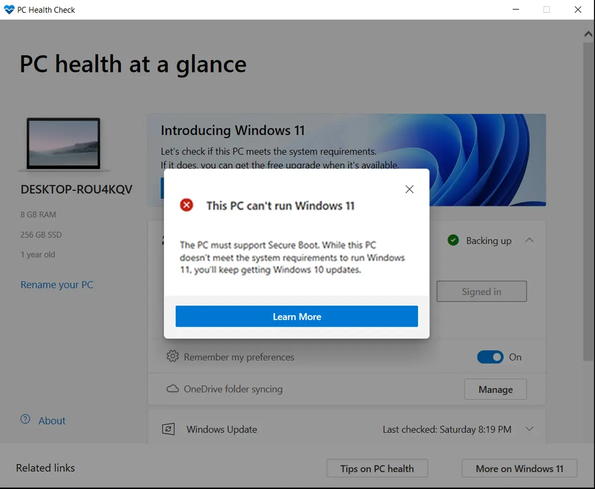 Hướng dẫn kiểm
tra xem máy tính của mình có đủ khả năng cài đặt Windows 11
hay không