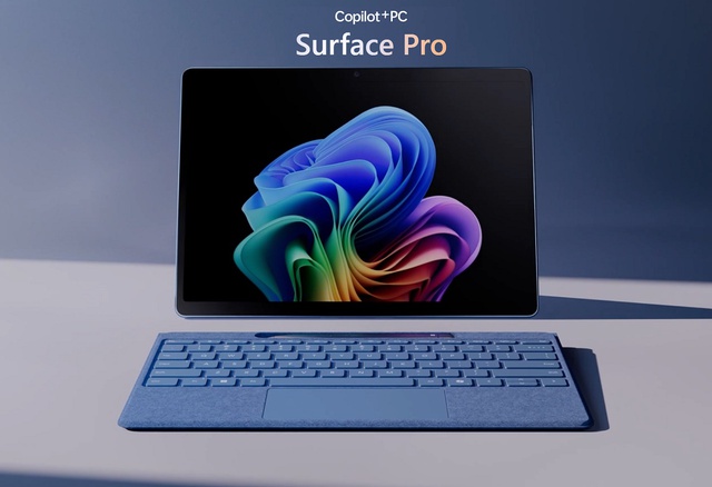 Tablet 2-in-1 Surface
Pro mới của Microsoft ra mắt: Các máy tính Windows ARM đầu
tiên đánh bại được MacBook Air M3 của Apple
