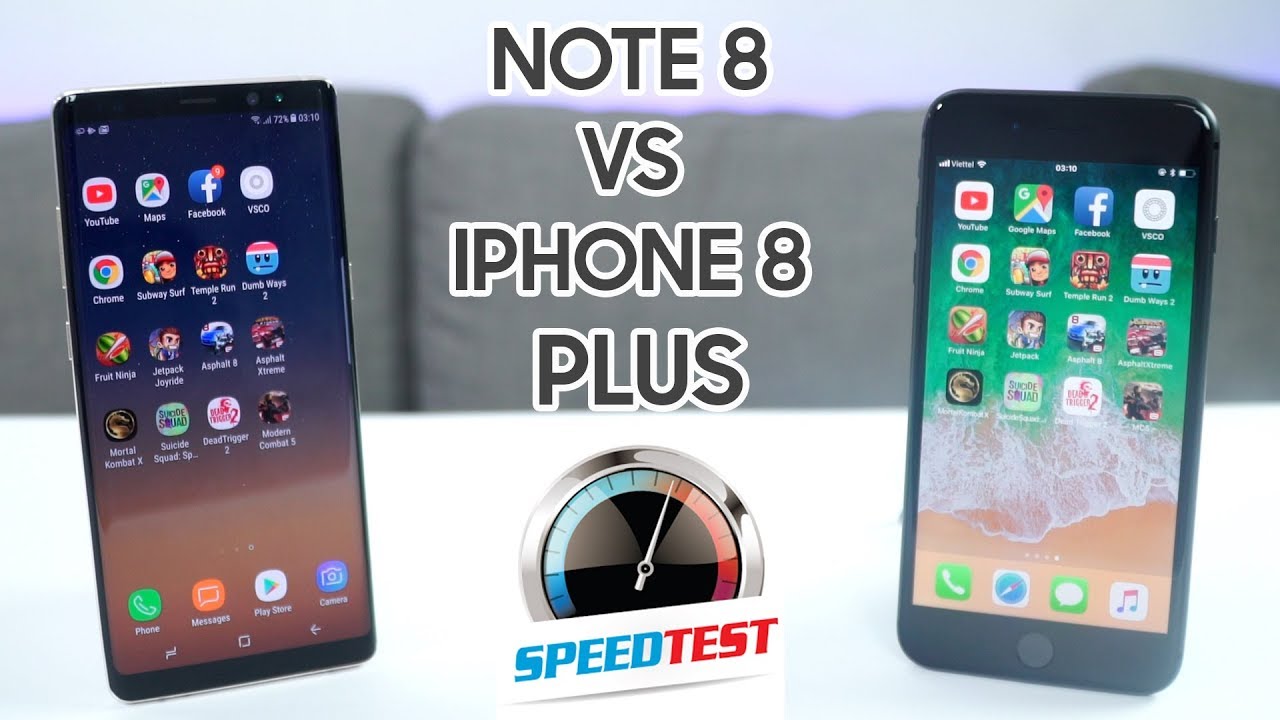 Cùng xem video so sánh hiệu năng thực tế giữa iPhone 8 Plus với Galaxy Note 8: Lịch sử có lặp lại?