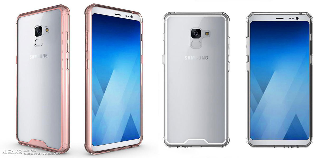 Galaxy A7 2018 lộ hình ảnh thiết kế: Màn hình không viền Infinity Display, vị trí đặt loa chuyển sang cạnh phải