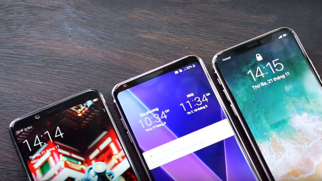 Cùng xem video so sánh mở khoá khuôn mặt OPPO F5, iPhone X vs LG V30: Sản phẩm nào tiện lợi nhất?