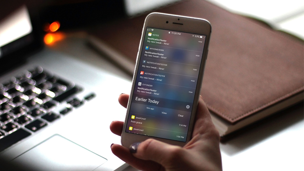 Hướng dẫn giao diện thông báo từ iOS 9 lên iOS 11 dành cho thiết bị đã jailbreak
