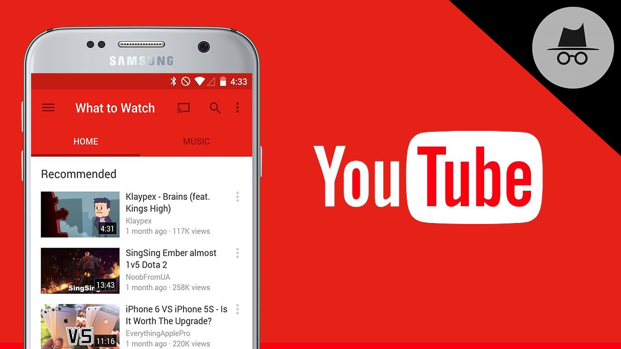 Hướng dẫn bật tính năng xem video ẩn danh trên ứng dụng Youtube Android