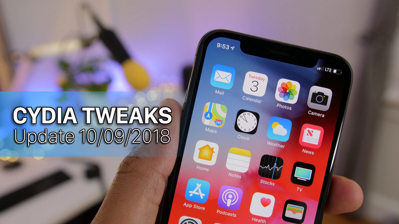 [10/09/2018] Tổng hợp một số Tweak mới phát hành trong thời gian gần đây, dành cho thiết bị iOS đã jailbreak