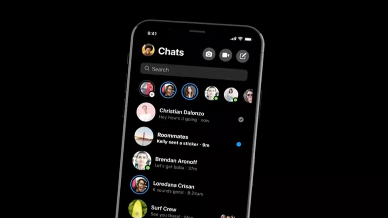 Cùng xem giao diện người dùng mới cùng chế độ Dark mode trên Facebok Messenger