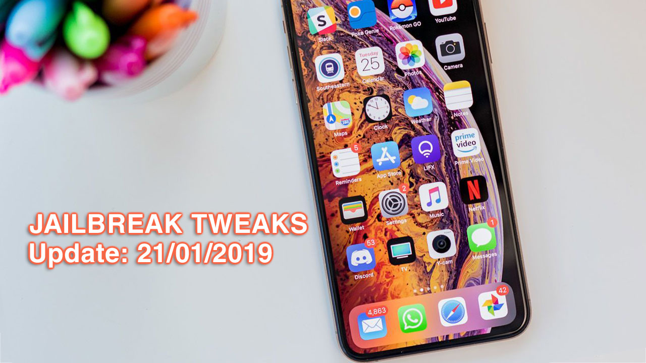 [21/01/2019] Tổng hợp một số tweak mới phát hành trong thời gian gần đây, dành cho thiết bị iOS đã jailbreak
