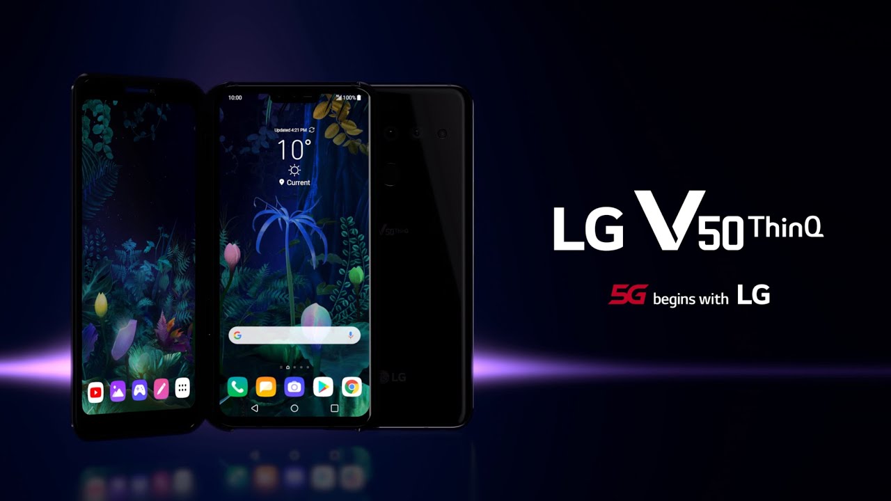 [MWC 2019] LG ra mắt V50 ThinQ hỗ trợ gắn thêm một màn hình phụ thứ 2,Snapdragon 855, có kết nối 5G