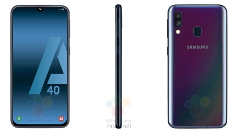 Samsung Galaxy A40 lộ thiết kế với màn hình Infinity-U, 2 camera sau, ra mắt vào ngày 10/4?