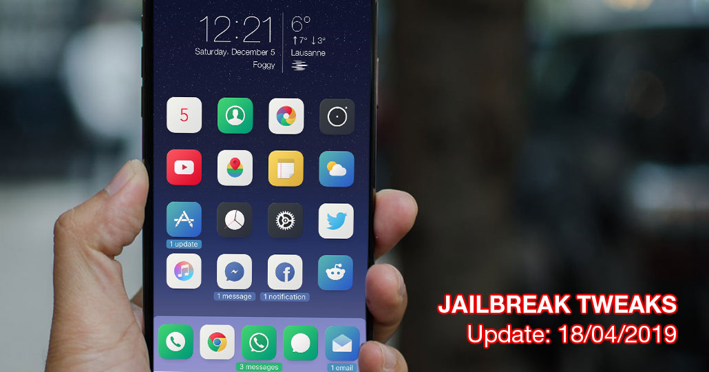 [18/04/2019] Tổng hợp một số tweak mới phát hành trong thời gian gần đây, dành cho thiết bị iOS đã jailbreak			