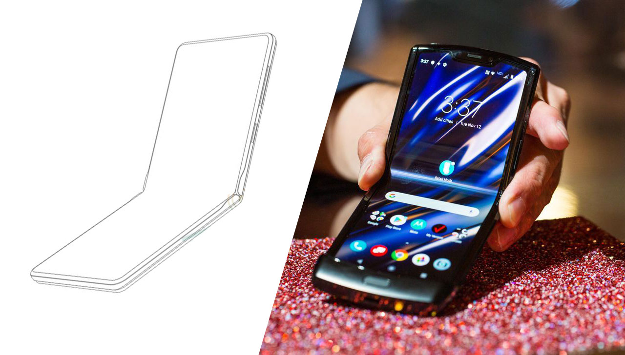 Huawei lộ thiết kế smartphone màn hình gập giống Motorola Razr 2019