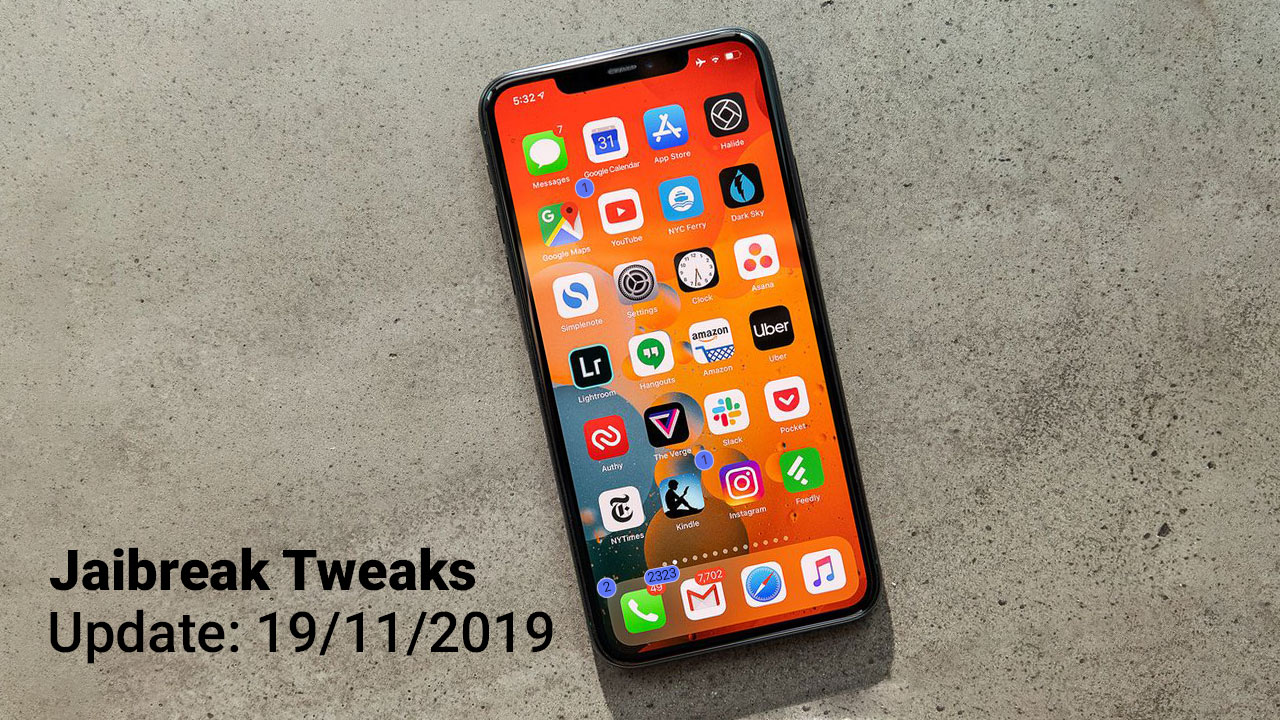 [19/11/2019] Tổng hợp danh sách các tweak nổi bật mới được phát hành dành cho thiết bị iOS đã jailbreak