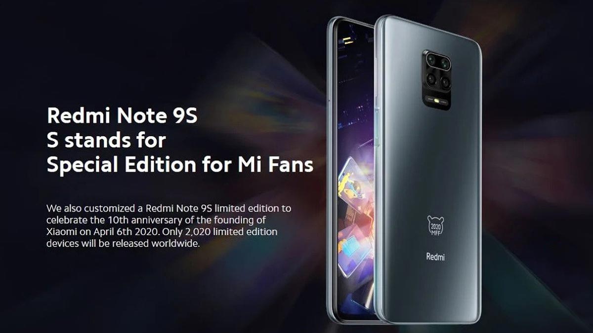 Xiaomi ra mắt Redmi Note 9S đặc biệt dành riêng cho Mi Fan, giới hạn 2020 chiếc