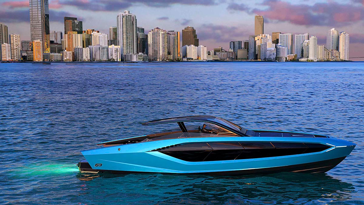 Lamborghini thiết kế du thuyền trông như siêu xe, giá 3,4 triệu USD