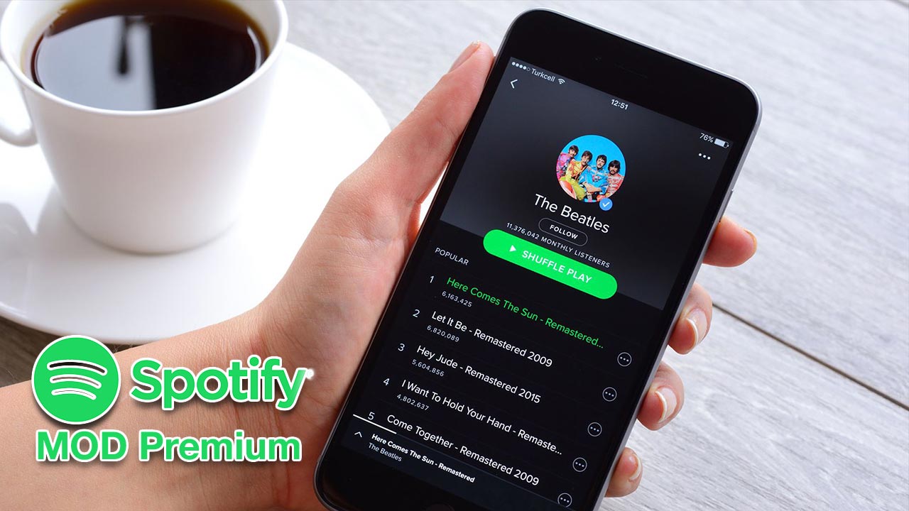 Chia sẻ ứng dụng Spotify MOD đã mở khóa một số tính năng premium và không có quảng cáo